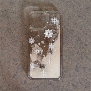 Clear Snowflake iPhone 13 Pro Max Case
